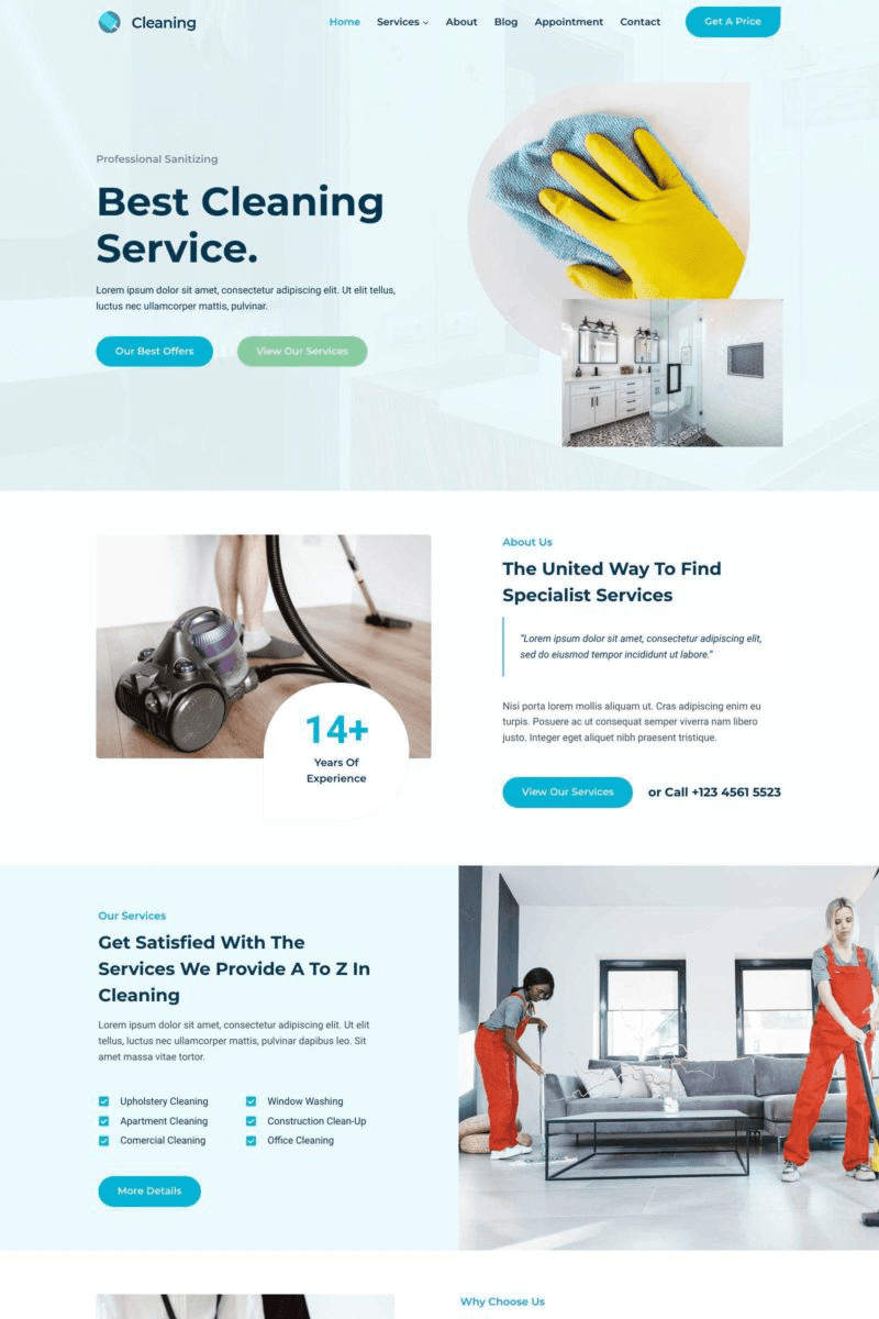 Home 26 cleaning service starter template