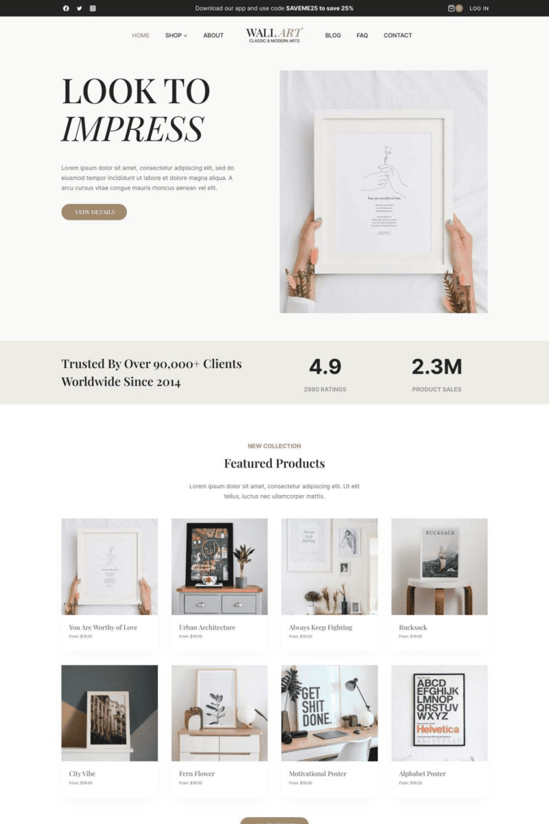 Home 23 wall art starter template